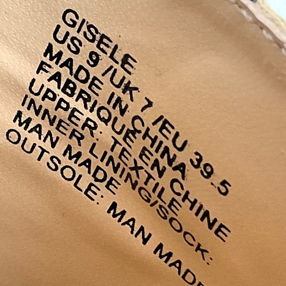 JustFab Gisele Cheetah Mule Sandal Tan Spot Faux Suede Block Heel Slip On Size 9 - Picture 4 of 10